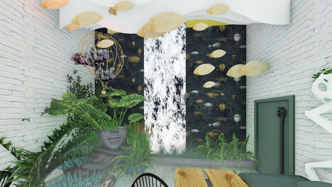 3Д проект кафе в оригинальном стиле - студия архитектуры и дизайна интерьера Anna Shats