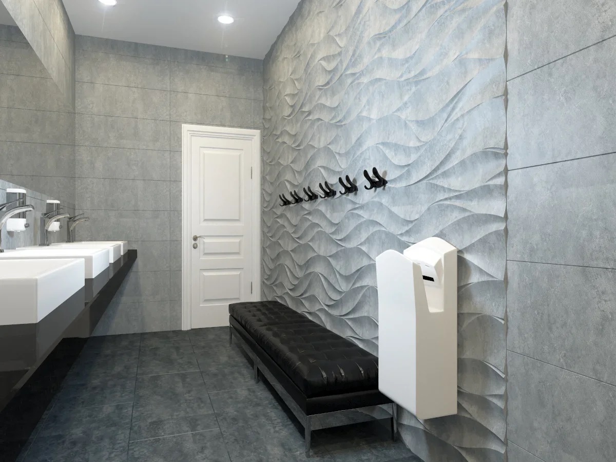 Дизайн интерьера общественного туалета - студия архитектуры и дизайна интерьера Анна Шац