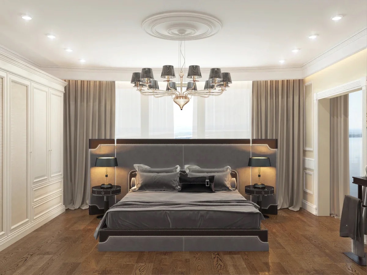 Дизайн интерьера спальни люкс - студия архитектуры и дизайна интерьера Анна Шац