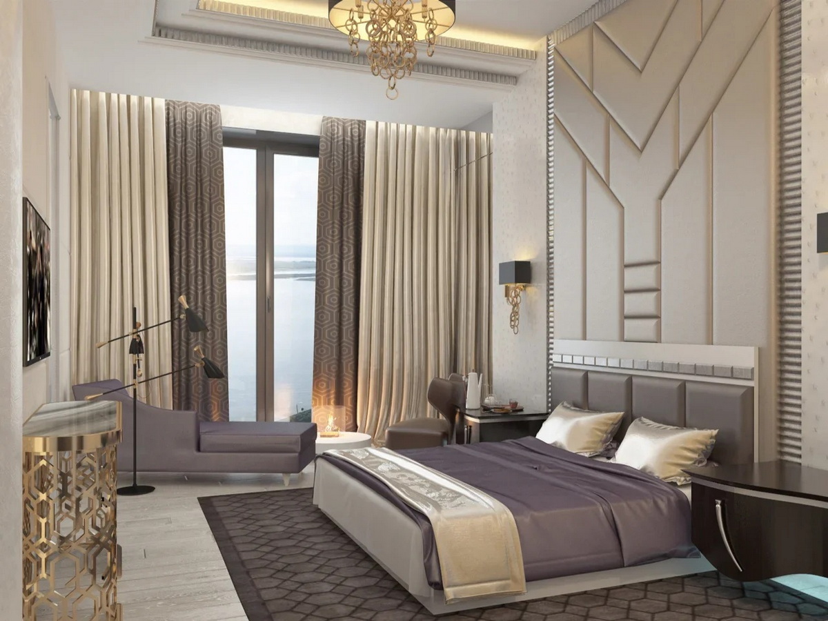 Дизайн спальни люкс - студия архитектуры и дизайна интерьера Schatz Anna