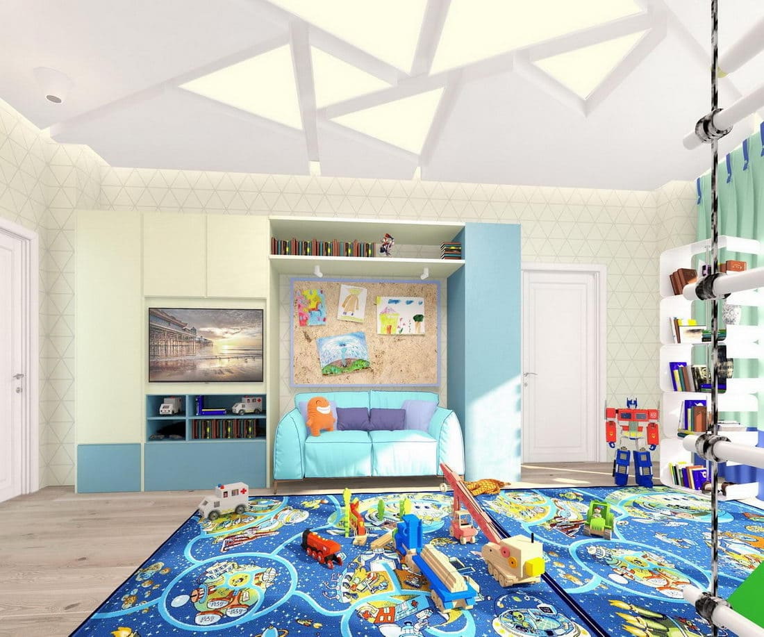Интерьер детской комнаты для мальчика - студия архитектуры и дизайна интерьера Schatz Anna