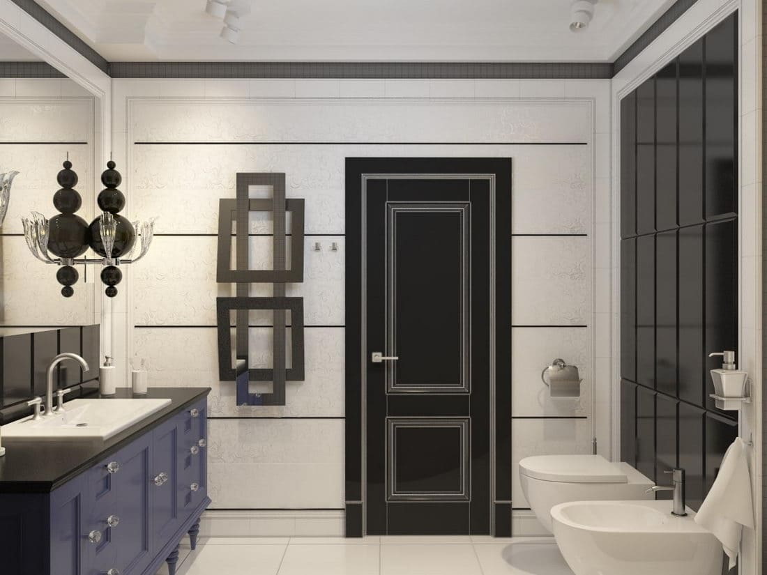 Интерьер ванной комнаты неоклассика - студия архитектуры и дизайна интерьера Anna Shats